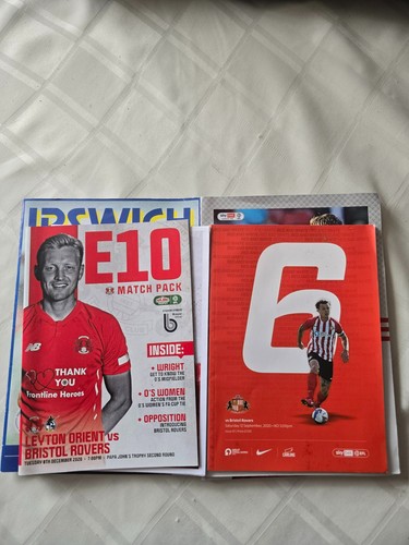 Bristol rovers away programmes - rovers,