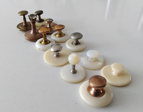 Antique vintage collar studs - antique,