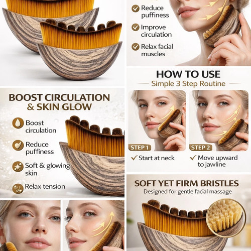 Lymphatic drainage face brush - drainage,