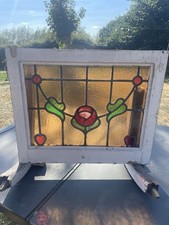 Antique Art Nouveau Stained