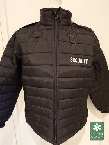 Black padded thermal jacket - padded,