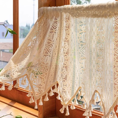Vintage tassels short curtain - tassels,