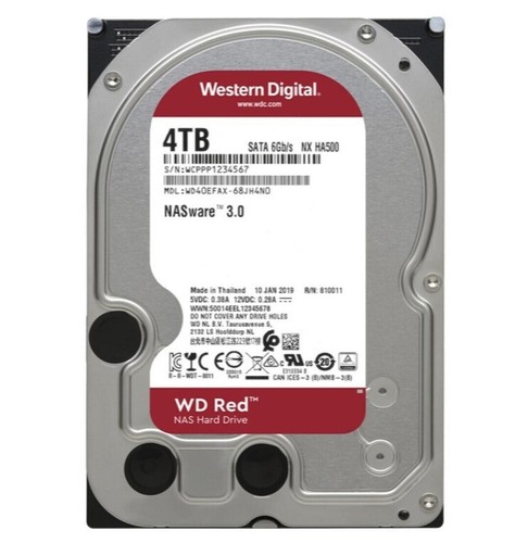 Western digital red 4tb - red,
