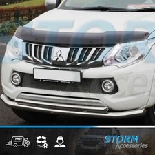 STAINLESS STEEL SPOILER BAR - FRONT GUARD FOR MITSUBISHI L200 SERIES 5 2016 ON 