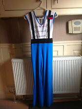 BLUE WHITE BLACK STONED FREESTYLE, MODERN, STAGE OR DANCE COSTUME  B1