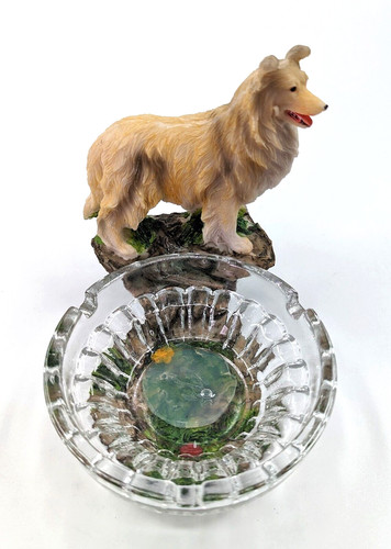 Collie dog statue - collie,