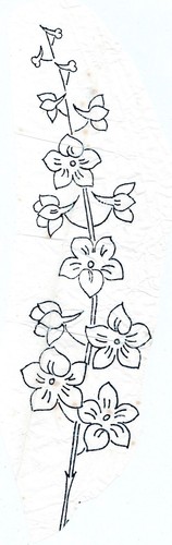 Vintage embroidery transfer - vintage,