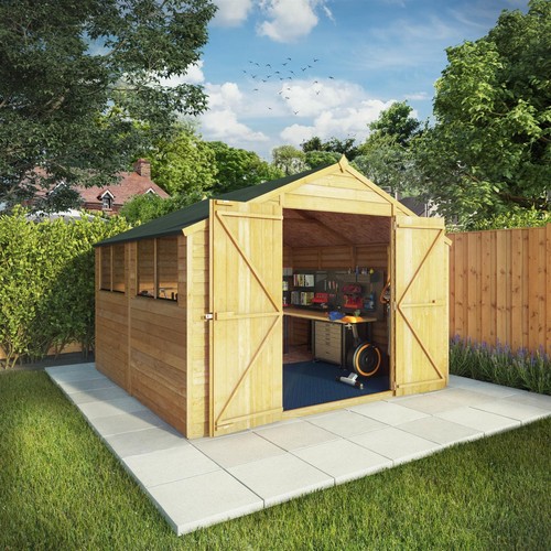 10x10 wooden garden shed apex - 10x10,