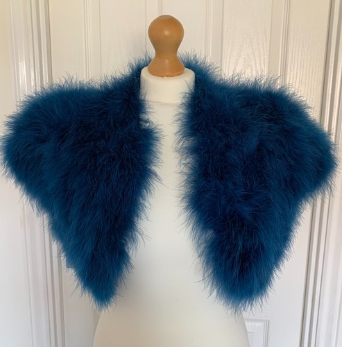 Blue marabou feather - feather,