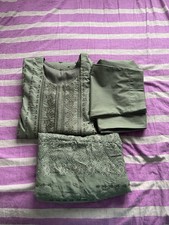 Pakistani Indian Designer Tawakal Embroidered 3pc Suit Stitched 