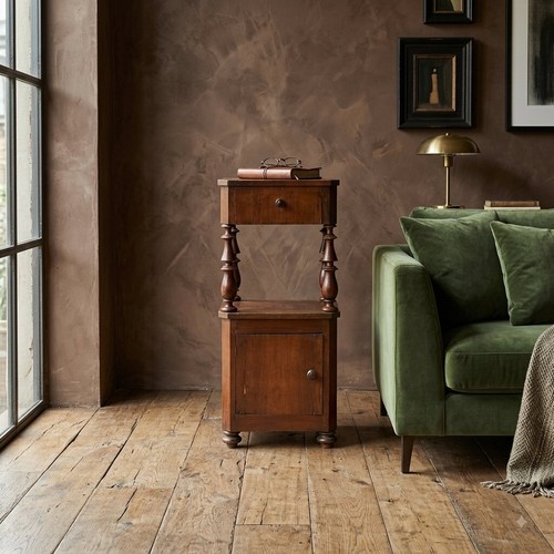Antique bedside table louis - table,