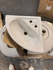 4 x Corner Sink Basin White