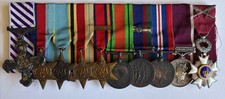DFC. Air Crew Europe Medal Group of 10. Canadian. Court Mounted.  FULL SIZE.