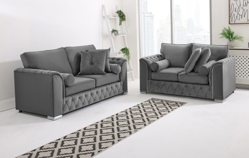 Serene velvet sofa extra - sofa,