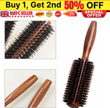 Wooden round hair brush - round,
