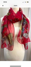 New Women's 100% Silk Red