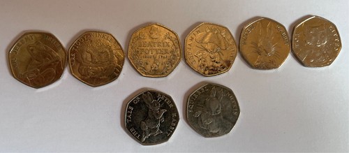 Collectable 50p coins beatrix - coins,