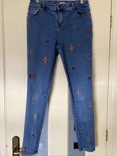 Tu Woman Jeans Flower Motif