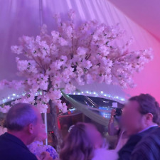 Artificial cherry Blossom Tree with 3 .2m Curved Trunk