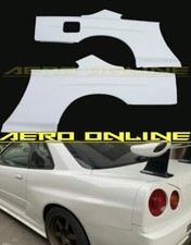 GTR OEM Style Full Length Rear Fenders Pair For Nissan Skyline R34 GTT