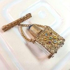 Vintage Perfume Bottle Brooch