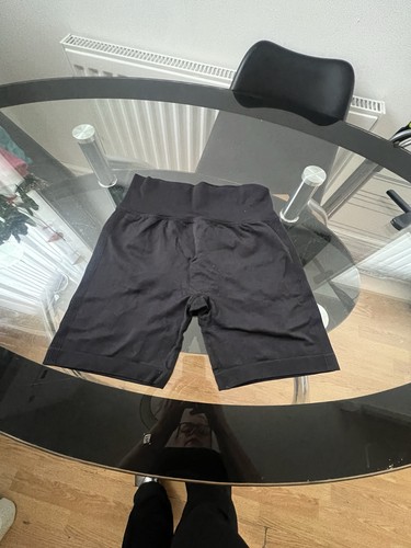 Black high waist seamless - black,