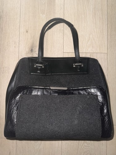 Black coach large - black, leather