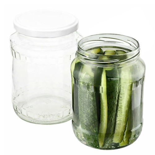 Glass jars 720ml with - glass,