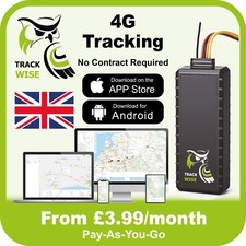 Track Wise CT1 4G GPS Car Tracker - Van, Motorbike & Caravan Real-Time Tracking.