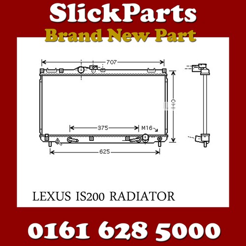 Lexus is200 radiator automatic - radiator,