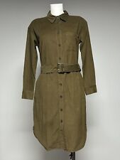 Ex Wallis Cotton Buttonthrough Midi Dress With Belt Sizes 8 10 12 14 16