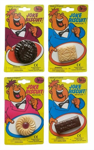 Novelty fake biscuits - biscuits, prank