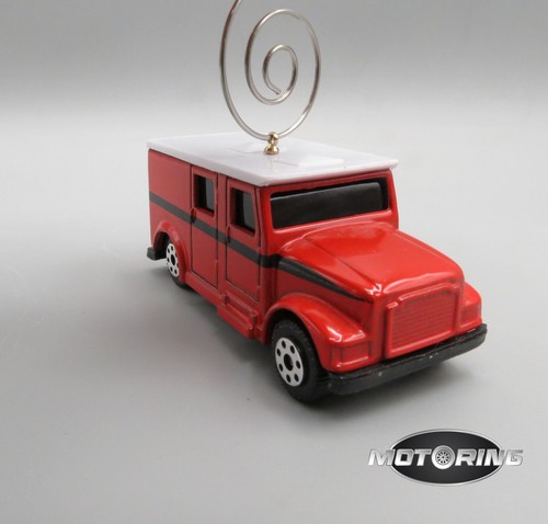 Armored truck red van - car, rare