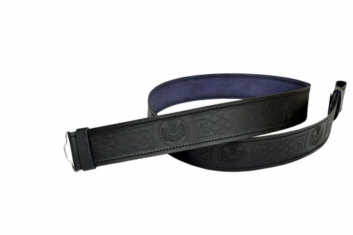 Leather kilt belt - belt, adjustable