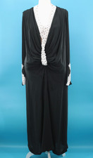 Vtg women 20s black - black, white