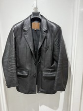 VINTAGE BLACK REAL LEATHER