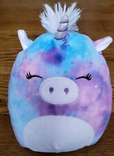 Original SquishMallows Sleeping Unicorn Plush Toy 9" Tall Aurora Blue/Pink/Purpl