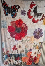 Butterfly and Flower Throw