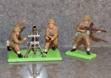 Britains Deetail British Infantry Soldiers - Mortar & Machine gun toy soldiers