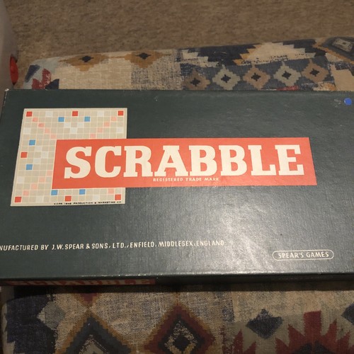 Vintage scrabble board - vintage, game