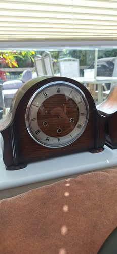 Antique smiths mantel - mantel, clock