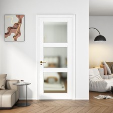 White French Door Slab with