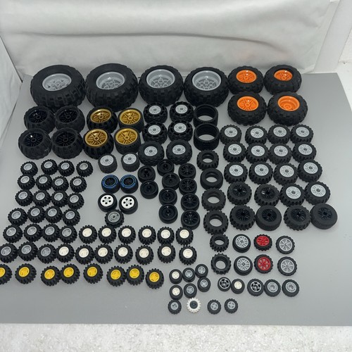 Lego wheels tyres axles bundle - tyres,