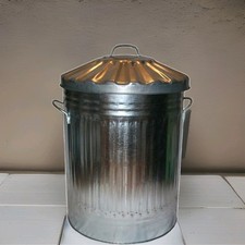 Medium Size 60 Litter Metal Bin For Rubbish Home Garden Cleaning,,