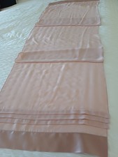 Ladies Pale Pink Long Wrap With Satin Edges. New. 19 Inches X 70 inches