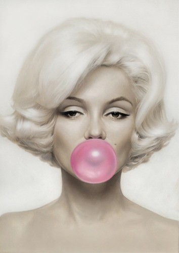 Marilyn monroe pink - marilyn, bubblegum