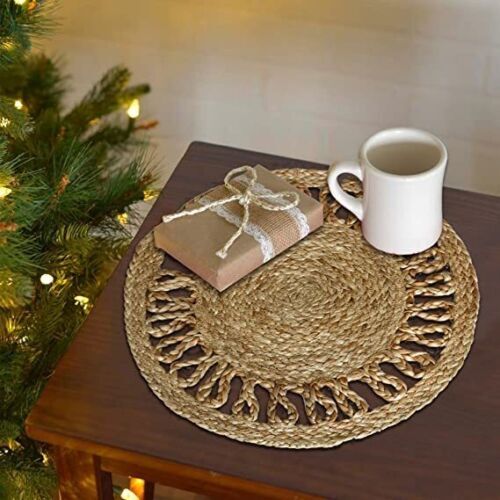 Tablemats round jute beige - tablemats,
