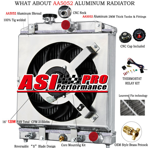 Radiator 3row shroud - 3row, fan