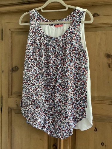 Joules sleeveless floral top