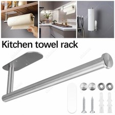 Bathroom Kitchen Paper Towel Holder Roll Holder Stand Self Adhesive Wall Mounted